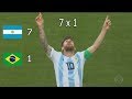 Argentina 7 x 1 Brasil  - Copa América 2019 - Semifinal - Paródia