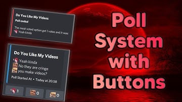 Poll Command With Custom Emoji Buttons Discord JS 13