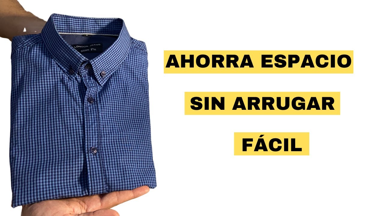 Cómo doblar una camisa manga larga - YouTube