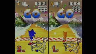 Dreamcast Sonic R - two and three player split screen 2026/08/13