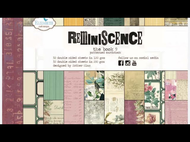 Flip Through of Elizabeth Craft Designs Reminiscence Book 9 - YouTube