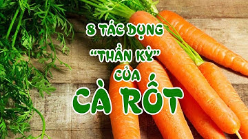 8 Tác Dụng "Thần Kỳ" Của CÀ RỐT Đối Với Sức Khỏe Của Con Người
