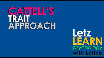 PSYCHOLOGY CATTELL #psychology #cattell #letzlearn #cattelltraitapproach