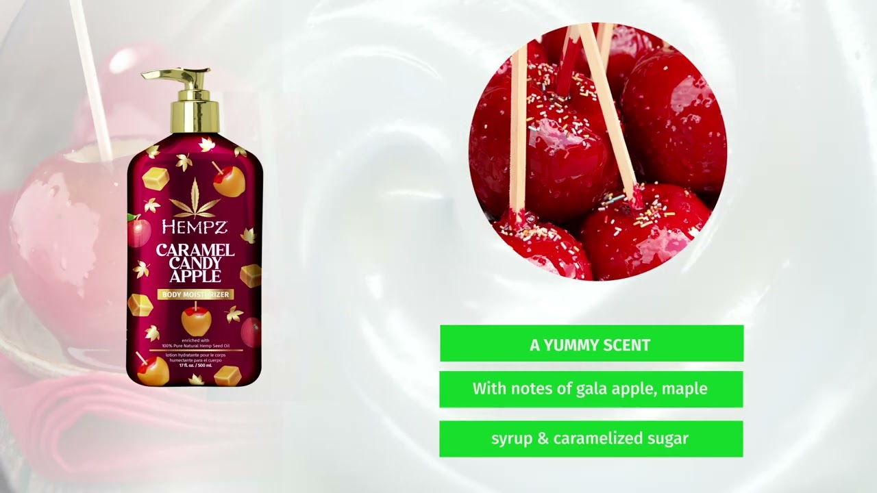 Hempz Caramel Candy Apple Body Moisturizing Lotion for Dry Skin