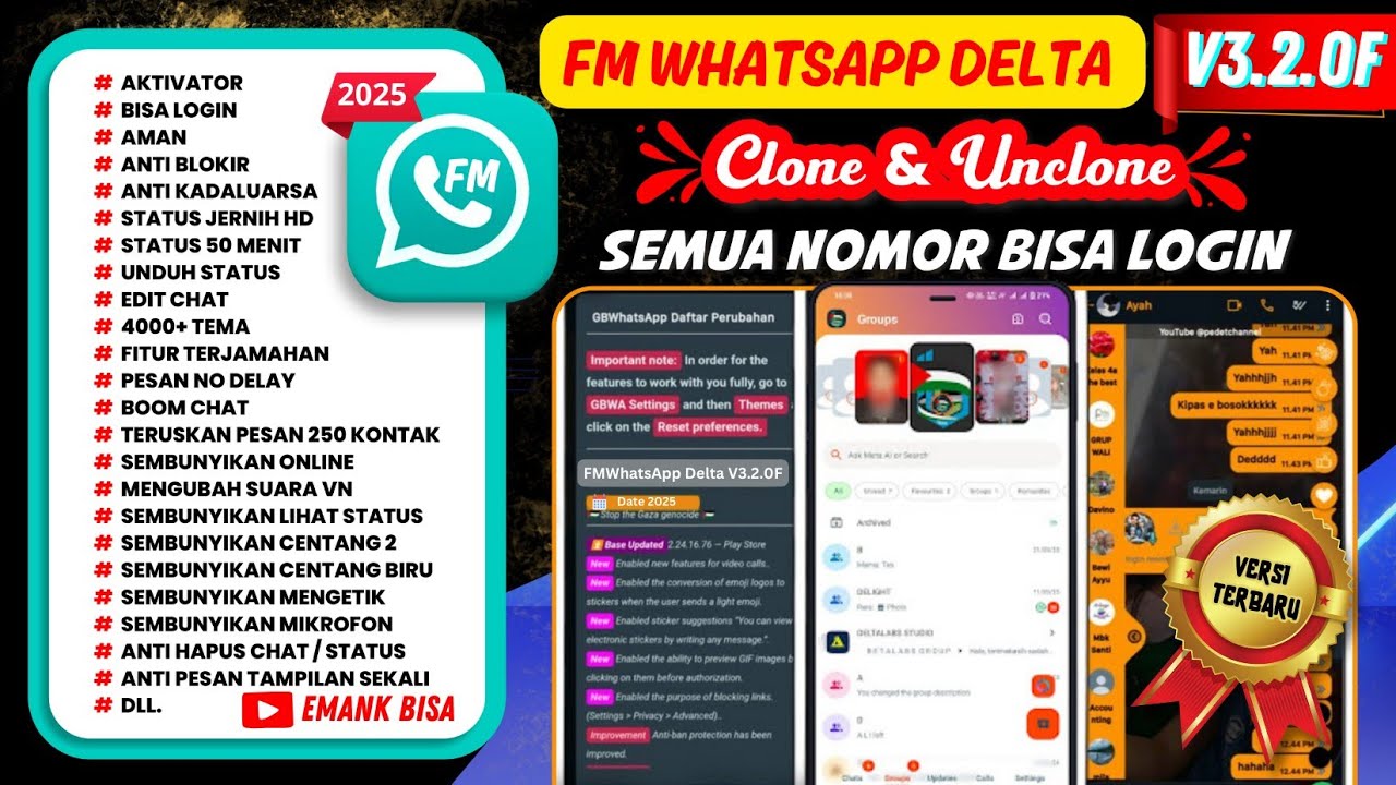 fmwhatsapp 3.2.0F update versi terbaru bulan ini | wa fm | fm wa | whatsapp mod versi terbaru 2025