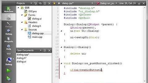 C++ Qt 18   QRadioButton