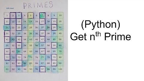(Python) Get nth Prime