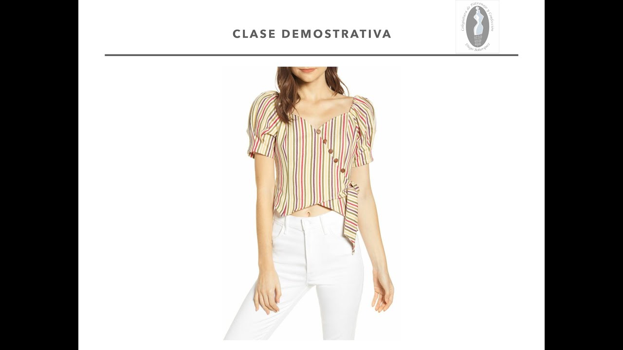 Blusa campesina cruzada