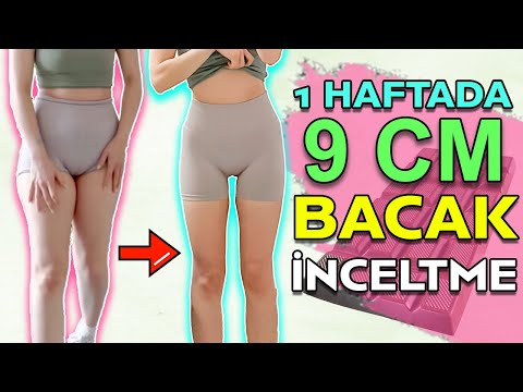 EN HIZLI BACAK İNCELTME YÖNTEMİ! // 1 HAFTADA 9 CM BACAK İNCELTME