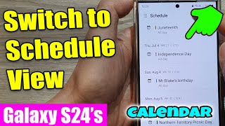 Famous 📅 Samsung Calendar Tips: Switch to Schedule View on Your Galaxy S24/S24+ Ultra Wealth