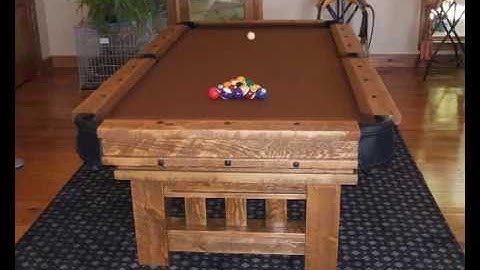 Barn Wood Log Cabin Pool Tables