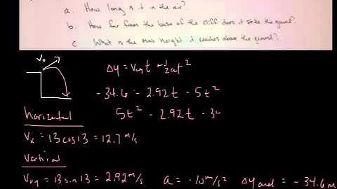 Projectile Motion, Part 3