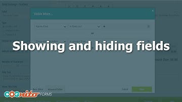 Showing and Hiding Fields - Cognito Forms