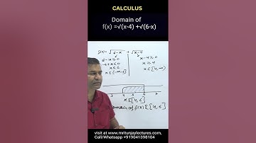1.01 How can Find Domain of any Function #shortsvideo #shorts