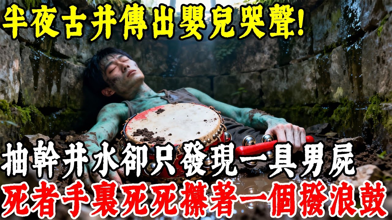 半夜古井传出婴儿哭声！ 抽干井水却只发现一具男尸，死者手里死死攥着一个拨浪鼓，真相让全村人沉默...#上了年紀該明白的事 #養老 #聰明老人 #長壽秘密 #晚年幸福