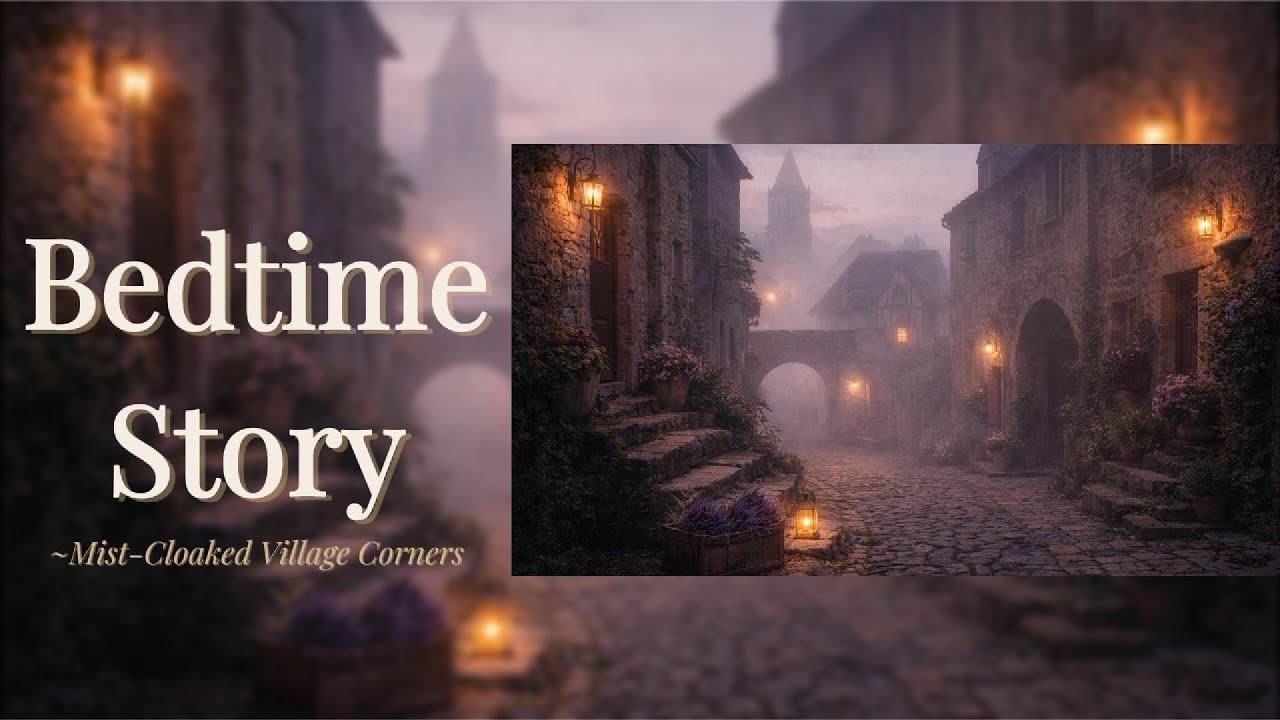 Rain Sounds with a Calm Bedtime Story for Sleep | Mist-Cloaked Village Corners | Sleep Story