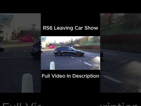 RS6 Accelerating Leaving Scottish Car Show