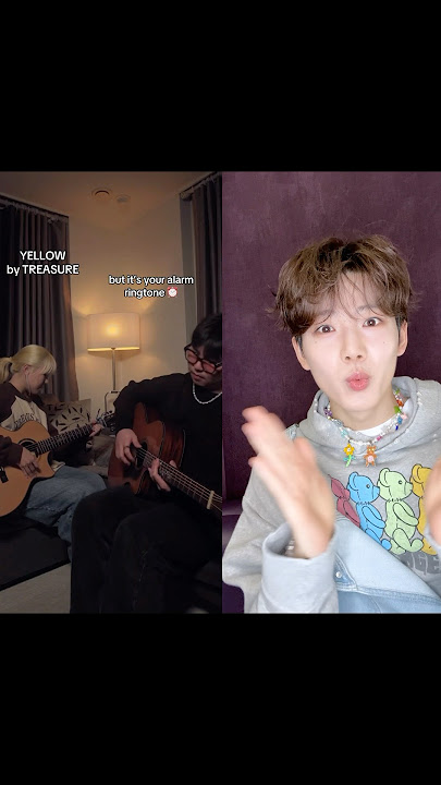 the softest alarm ringtone ⏰ #TREASURE #트레저 #YELLOW #YELLOWchallenge #JUNKYU @its.safehse #shorts