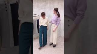 大人気ワイドパンツを履き比べ