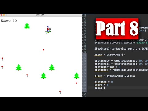 The Skier Game PYTHON Tutorial (Part 8)