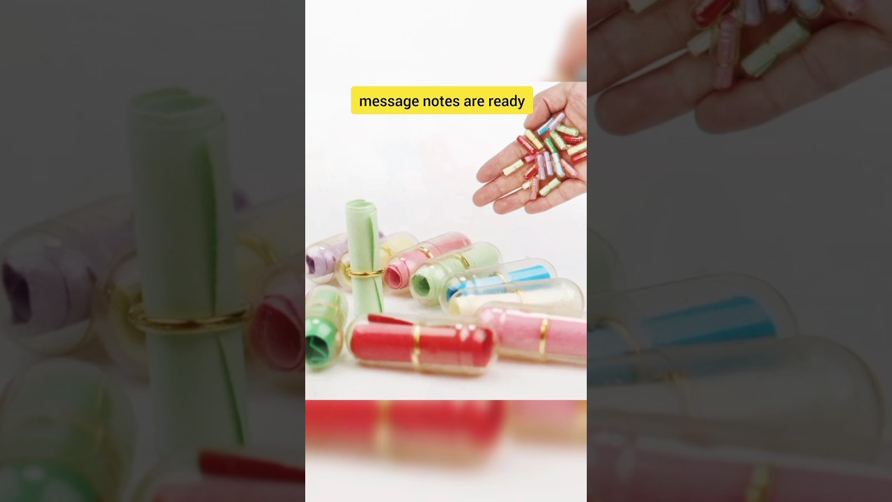 mini capsule coverd message 