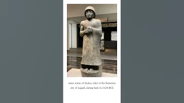 Stone Statue Of Gudea Ruler Of The Sumerian City Of Lagash Dating Back To 2120 BCE Iraq History 