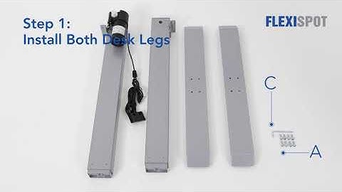 FlexiSpot Height Adjustable Desk EN1 Installation Guide