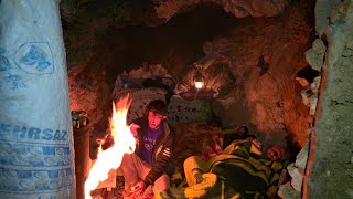 Cave life in the mountains | The struggle to survive and prepare a nomadic family's cave