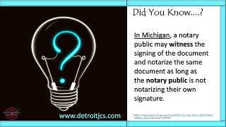 Did You Know | Notarizing Signatures