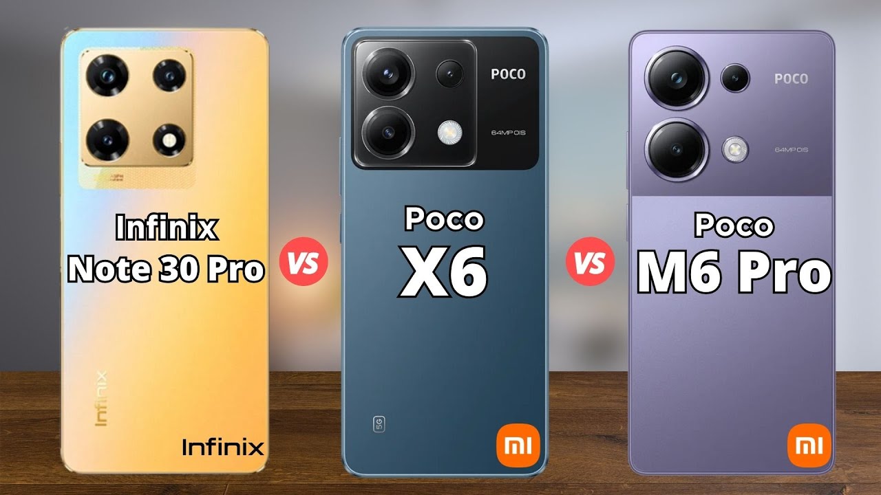 Infinix Note 30 Pro vs Poco X6 vs Poco M6 Pro - YouTube