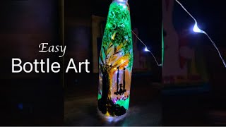 Easy bottle art / Swinging on a moonlit night / Jency Anto