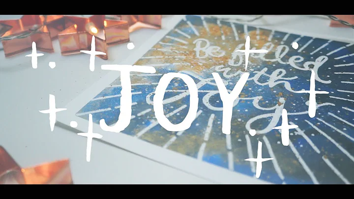 JOY Advent Art | Hand lettering | Timelapse | Mel ...