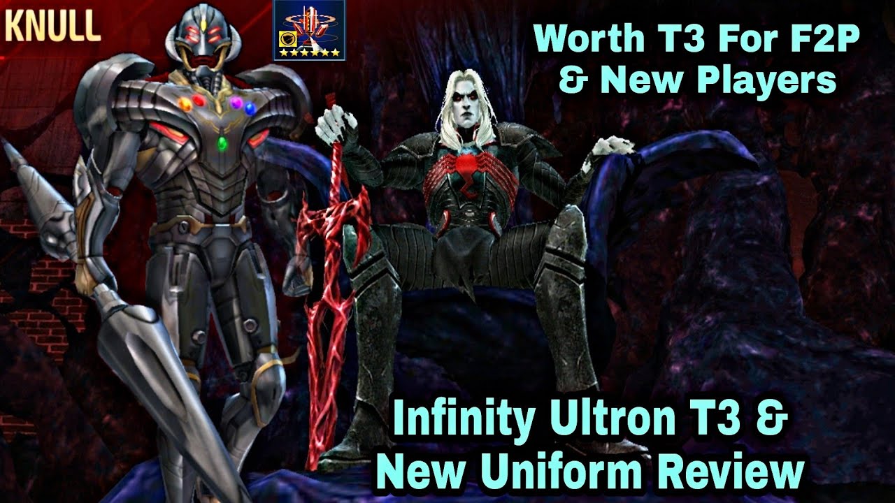 Infinity Ultron T3 & New Uniform Review | WBL Knull Clear With Obelisk - Marvel Future Fight