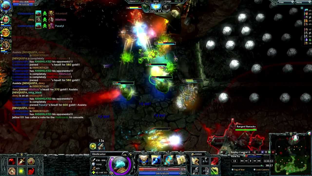 HoN  Ms. Pudding never shut up - Vindicator Massacre