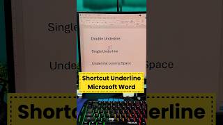Shortcut underline MS Word yang jarang disadari, tapi kepake tiap hari 💻✍️