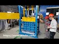 Vertical baler manufacturers in China, industrial vertical baling machine manufacturer.