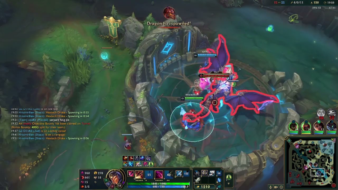 [kda 11/4/22] Shaco vs Warwick support ranked patch 26.3