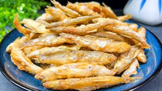 Fried small fish teach you a trick, crispy and not soft