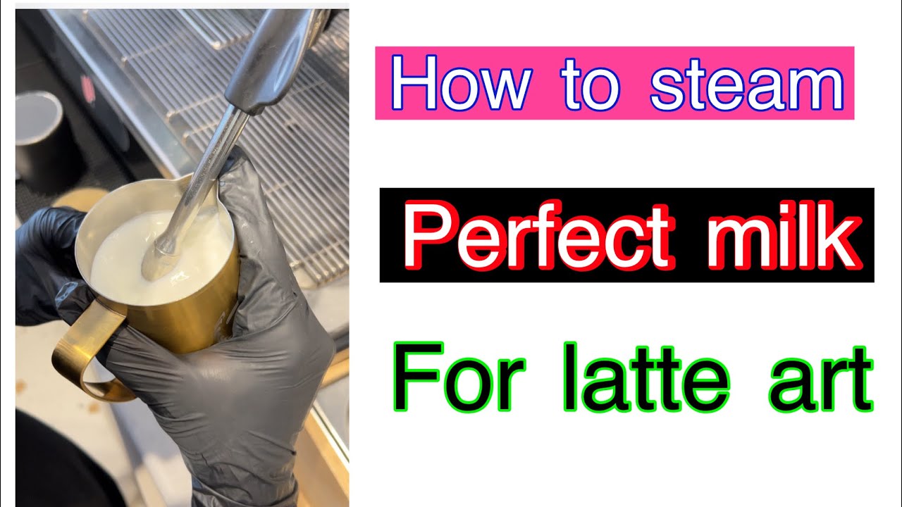 Tips to milk and froth the perfect milk for latte art inverted coffee ☕️ latte art