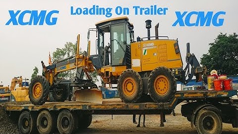 XCMG Graders Loading on Trailer | Grader machine trailer me kese loading Kare.