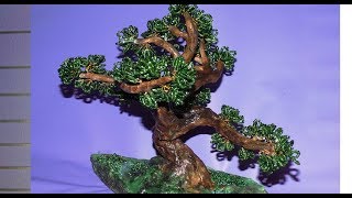 Мастер-класс: Бонсай из бисера своими руками. Бисероплетение. Biseropletenie. Bonsai(В этом мастер-классе мы создадим маленькое деревце 