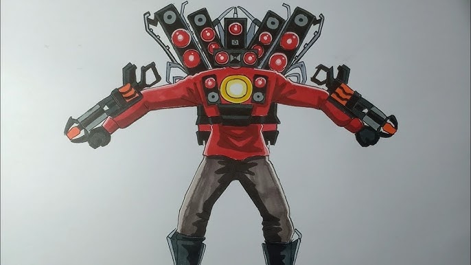 Draw Titan Speakerman V2 Update come back in Skibidi Toilet 57 ...
