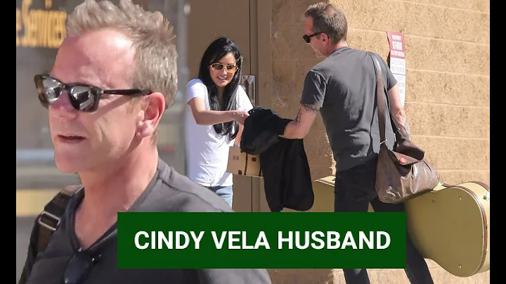 Cindy Vela with husband Kiefer Sutherland