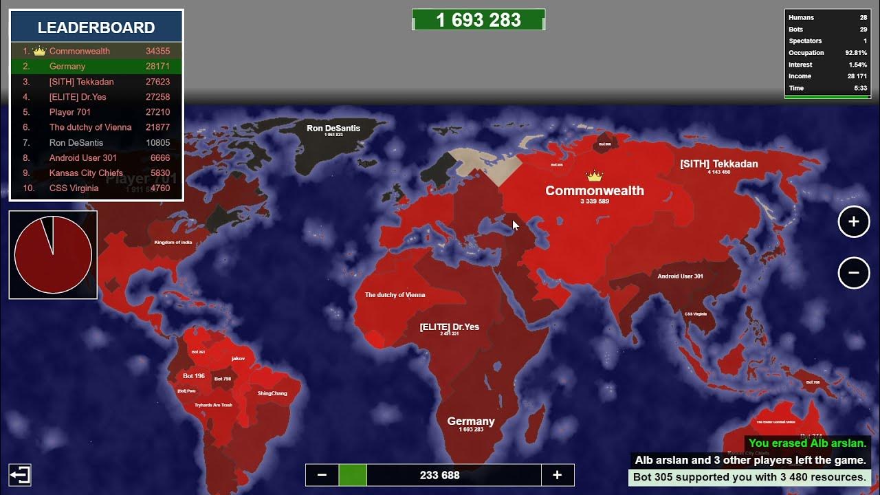 World Map Winning Strategy! Territory Games io Territorial IO YouTube