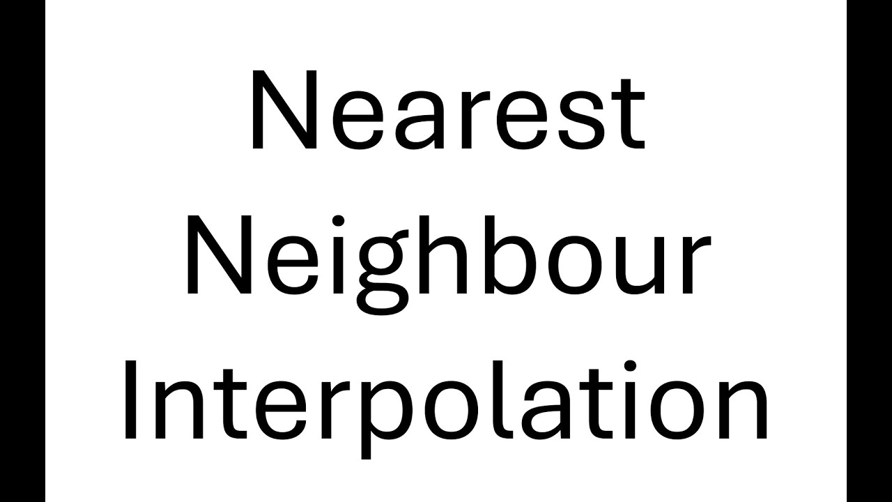 Voronoi Diagrams: Nearest Neighbour Interpolation