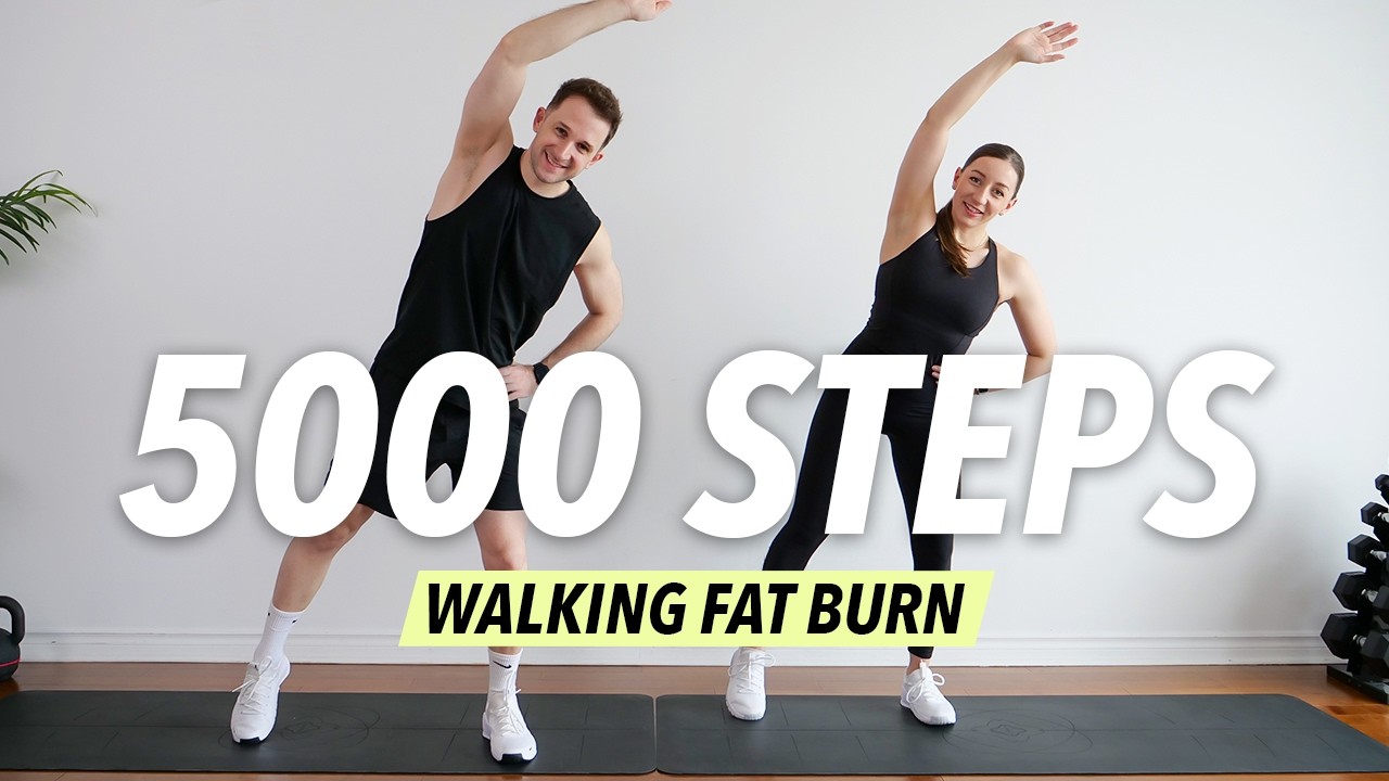5000 Steps FAST Walking Workout to Burn Fat & Boost Your Mood (No Repeats)