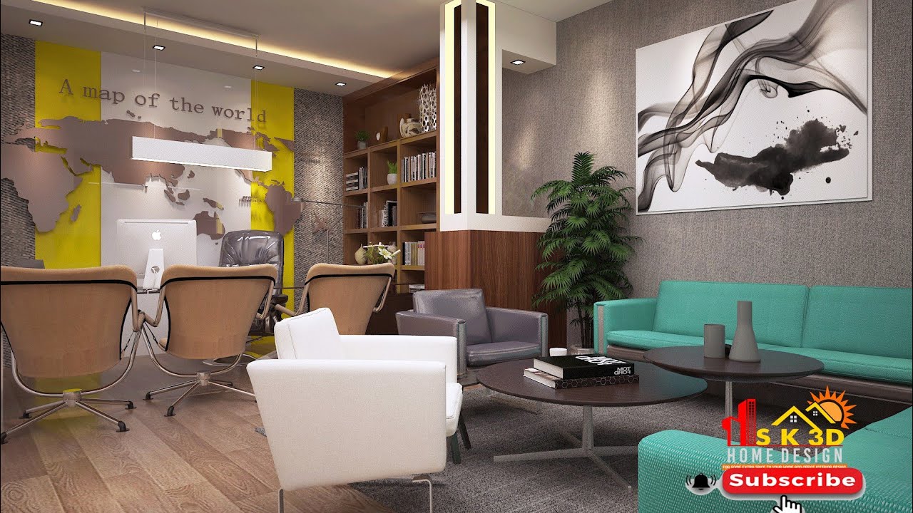 3DS MAX OFFICE INTERIOR DESIGN TUTORIAL VIDEO LIGHTING RENDER SETTING ...