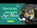 Gerobak sepeda kopi black titanium #karoseri #interior #gerobakmotor