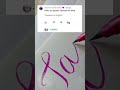 Taenoshi 💕 Name Writing ||comment your name||#calligraphy #shorts #viral #trending