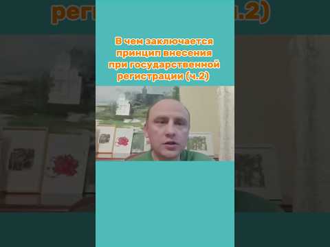В чем заключается принцип внесения при государственной регистрации? (ч.2)